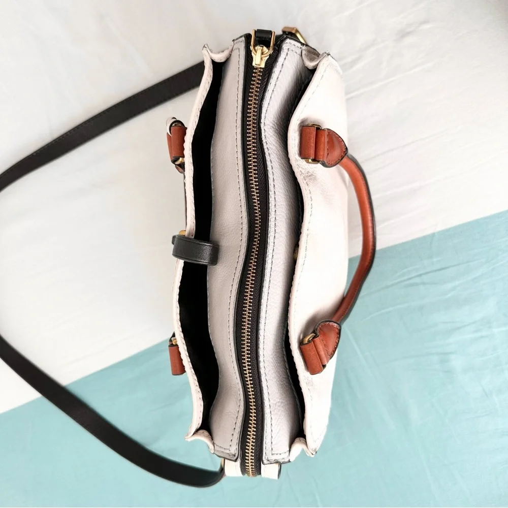 FOSSIL Ryder Leather Satchel in Neutral - Picture 5 of 14